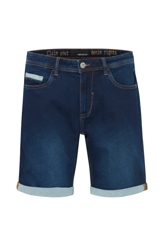 Blend Dark Blue Denim Jogg Shorts