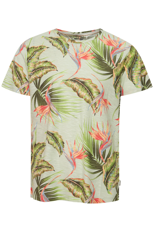 Blend Tropical Print T-Shirt - Sea Foam