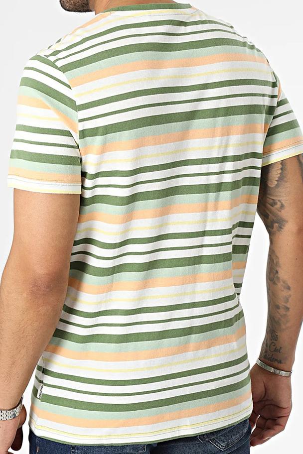 Blend Green Striped T-Shirt