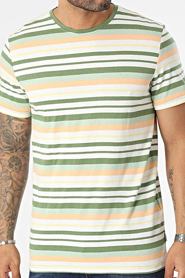 Blend Green Striped T-Shirt