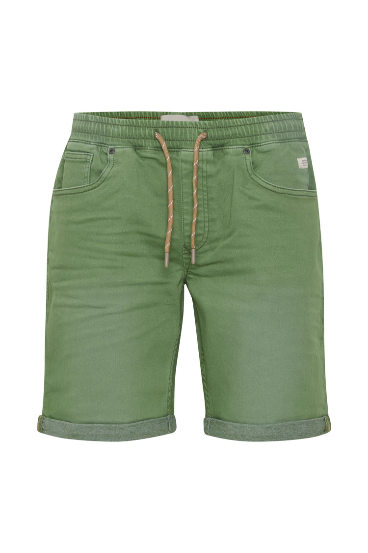 Blend Green Stretch Denim Shorts