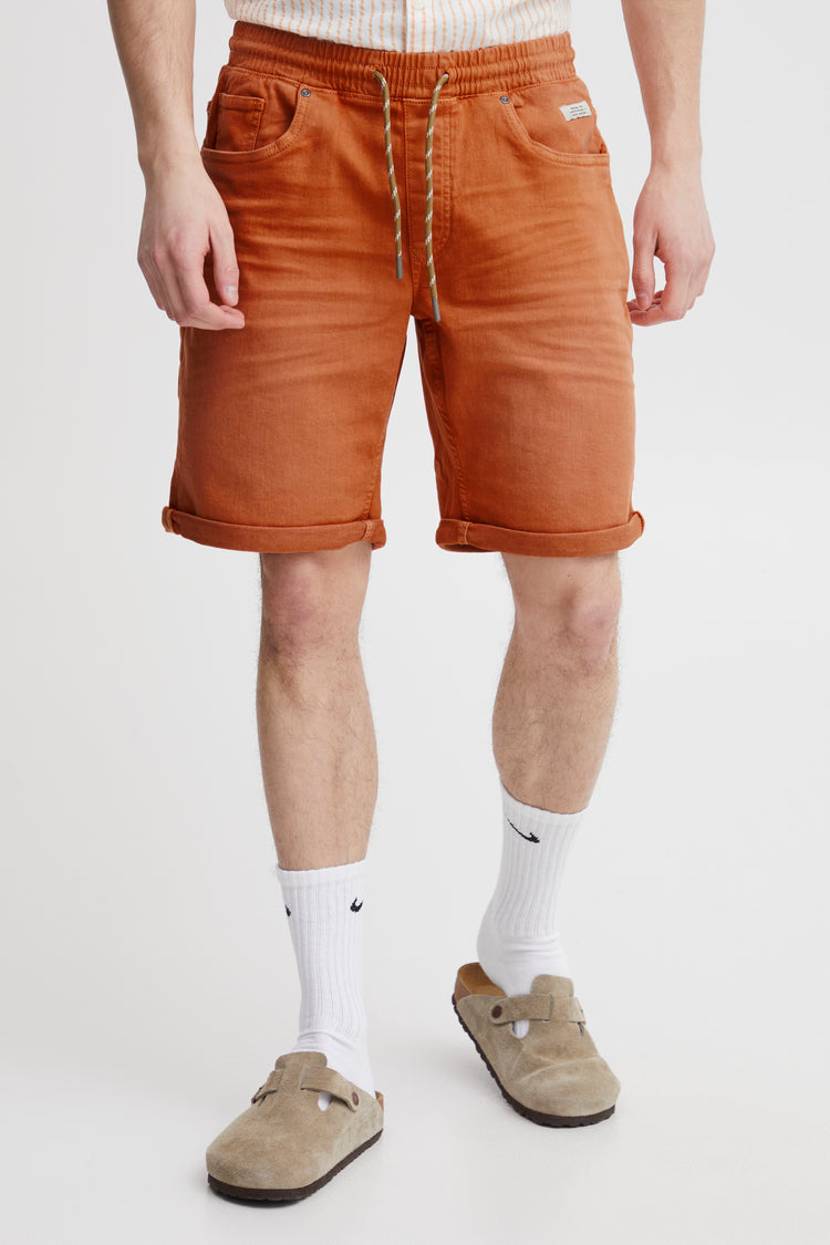 Blend Orange Stretch Denim Shorts