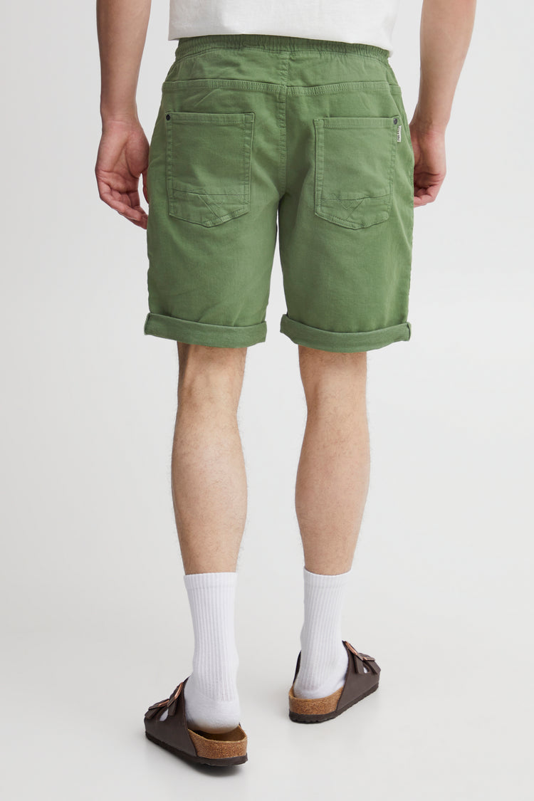 Blend Green Stretch Denim Shorts