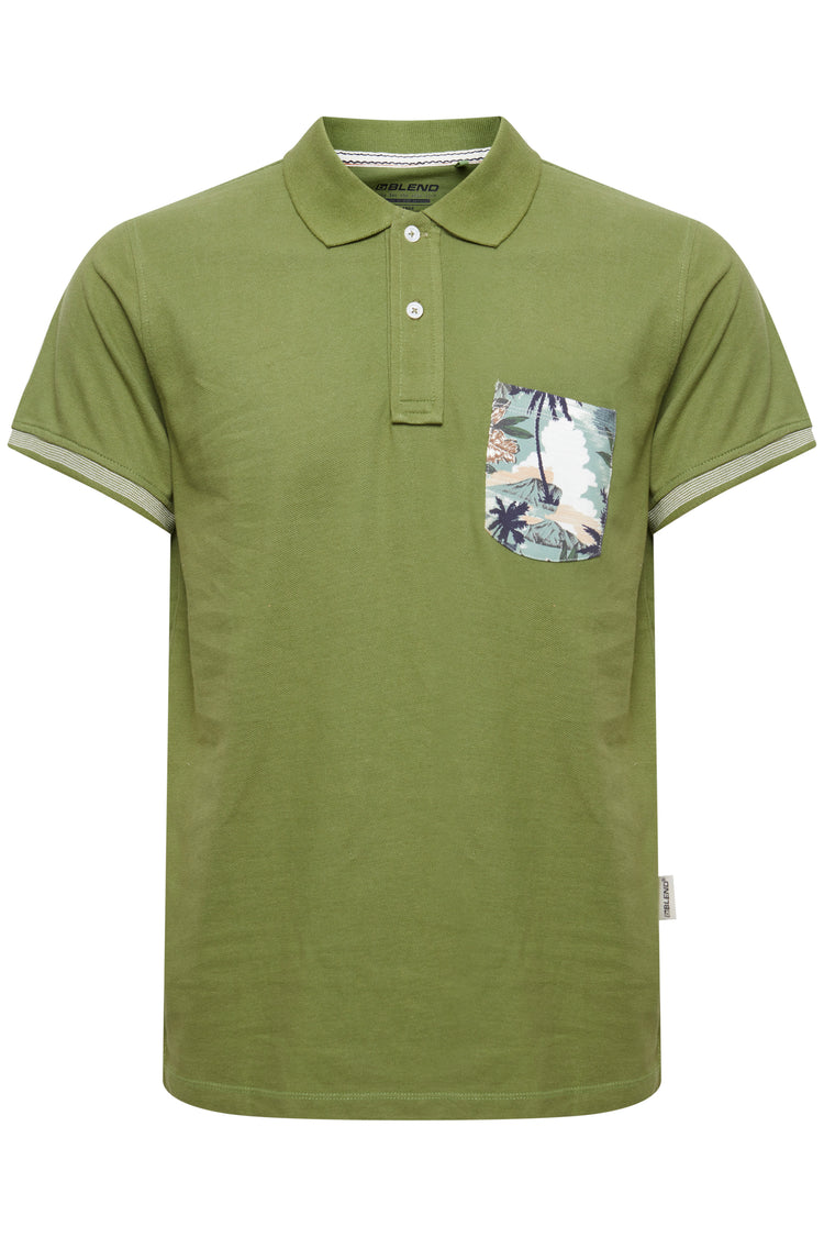 Blend Oil Green Polo Shirt