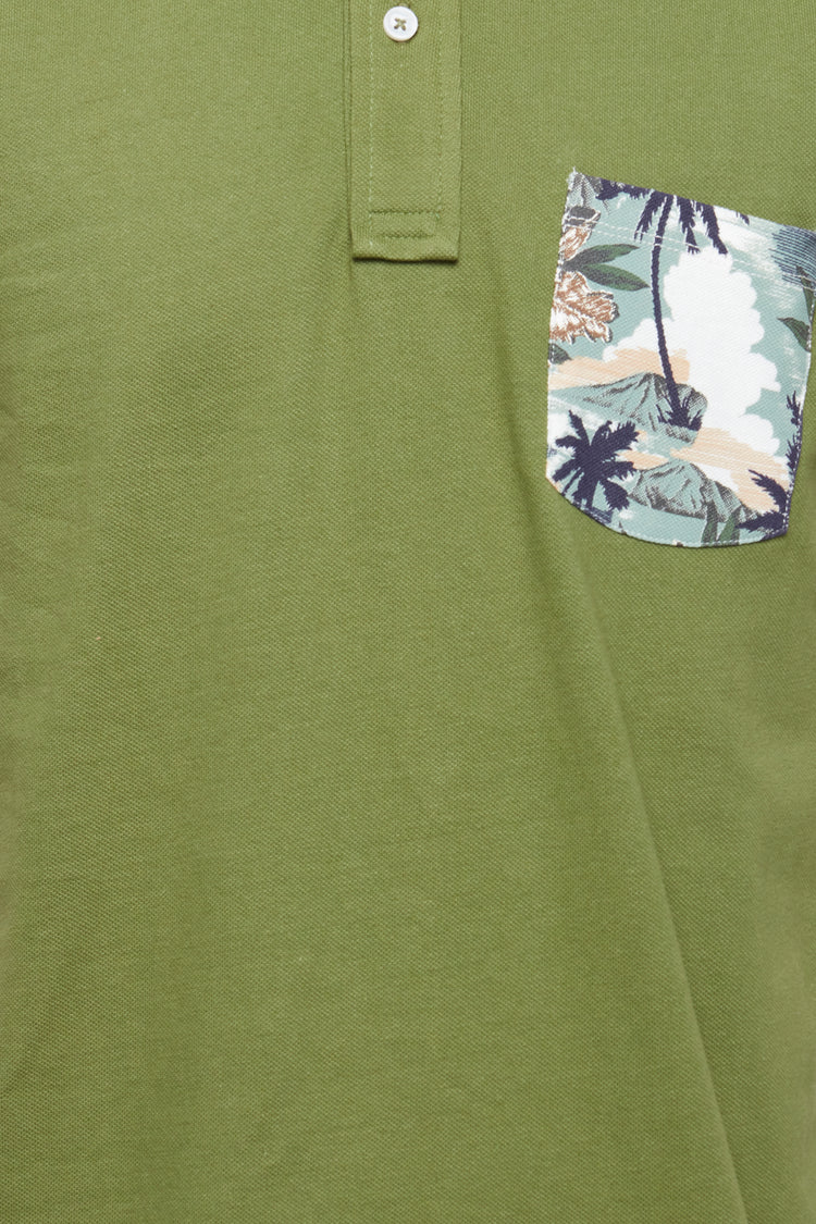 Blend Oil Green Polo Shirt