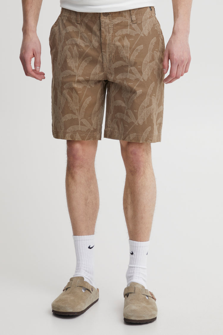 Blend Brown Printed Shorts