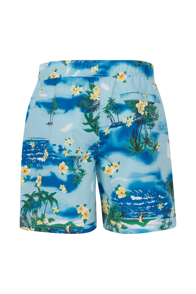 Blend Blue Printed Swim Shorts