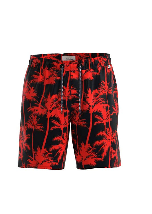Blend Red Printed Swim Shorts