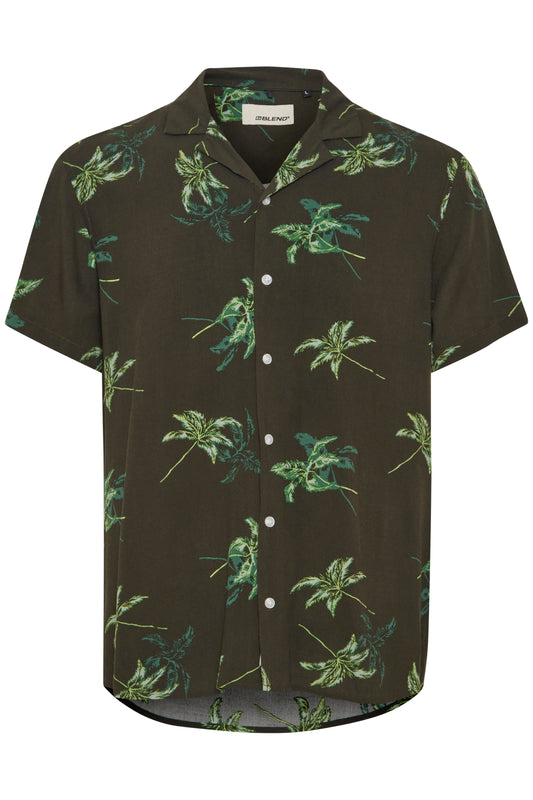 Blend Green Tropical Short Sleeved Shirt