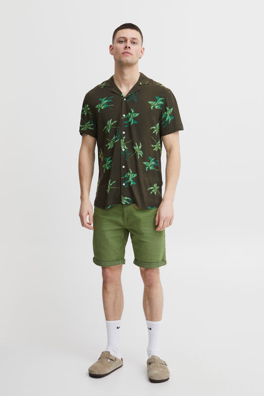 Blend Green Tropical Short Sleeved Shirt