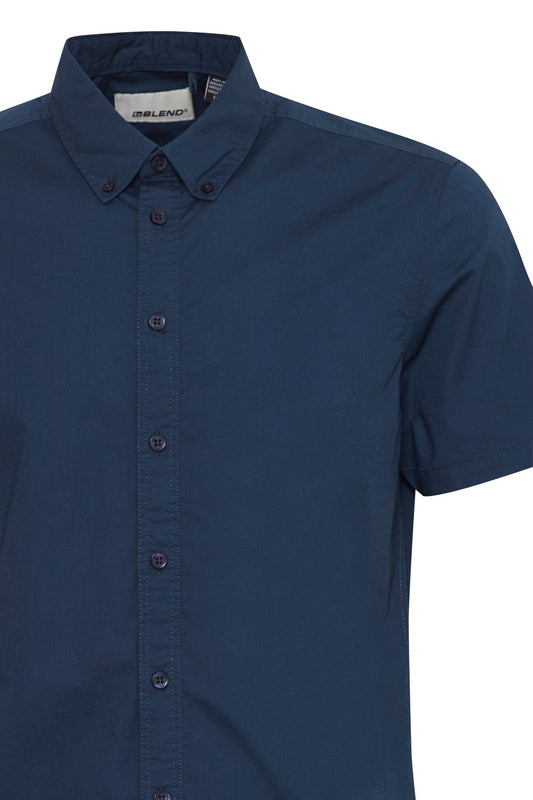 Blend Blue Short Sleeve Shirt