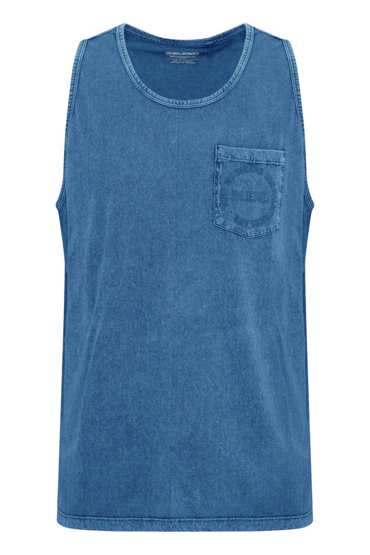 Blend Navy Pocket Singlet