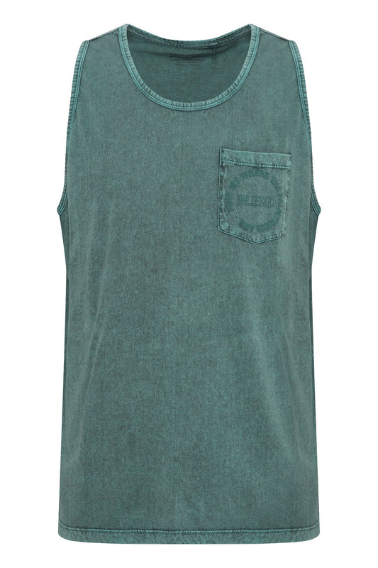 Blend Green Pocket Singlet