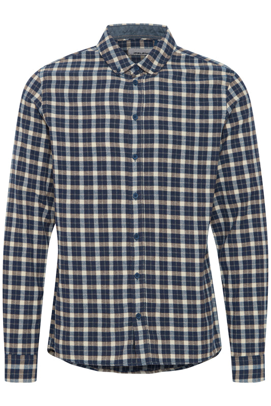 Blend Check Shirt - Navy