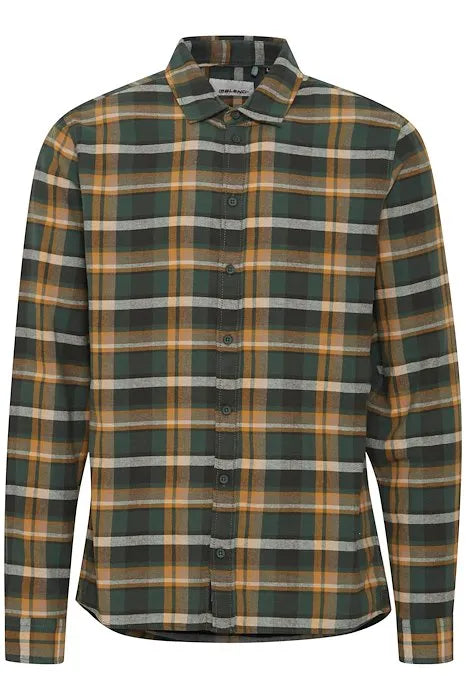 Blend Check Shirt - Green & Mustard