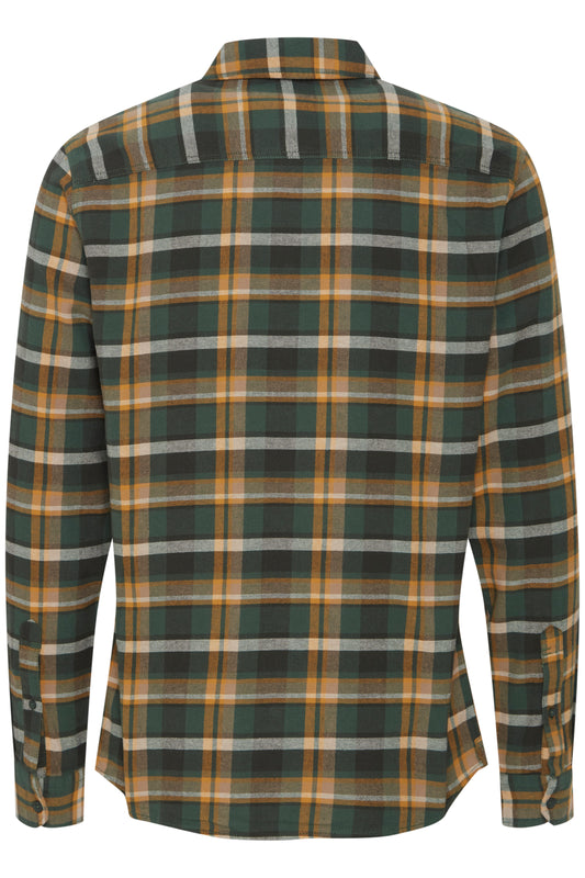 Blend Check Shirt - Green & Mustard