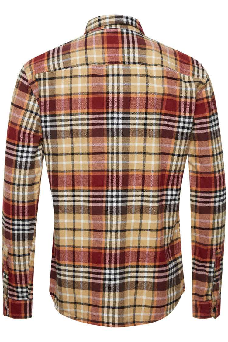 Blend Check Shirt - Black/Tan/Rust