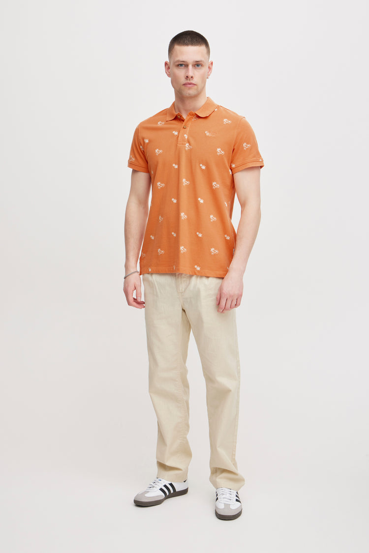 Blend Orange Print Polo