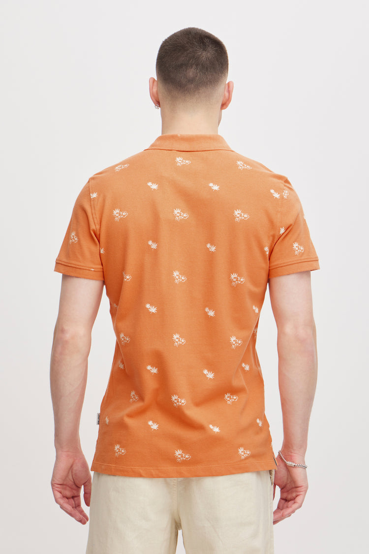 Blend Orange Print Polo