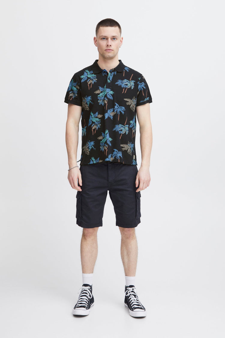 Blend Black Printed Polo