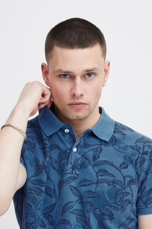 Blend Blue Print Polo