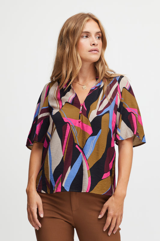 PULZ Kayla Printed Blouse