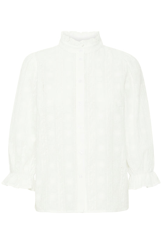 Pulz White Willa Shirt