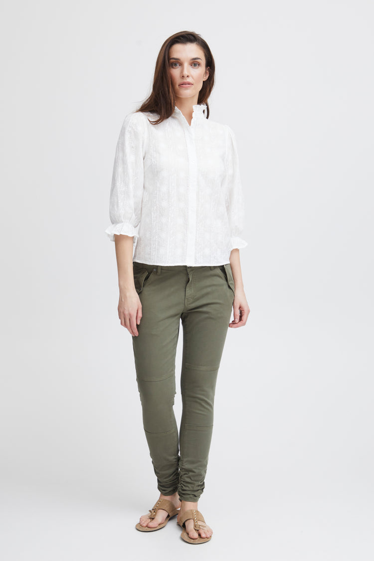 Pulz White Willa Shirt