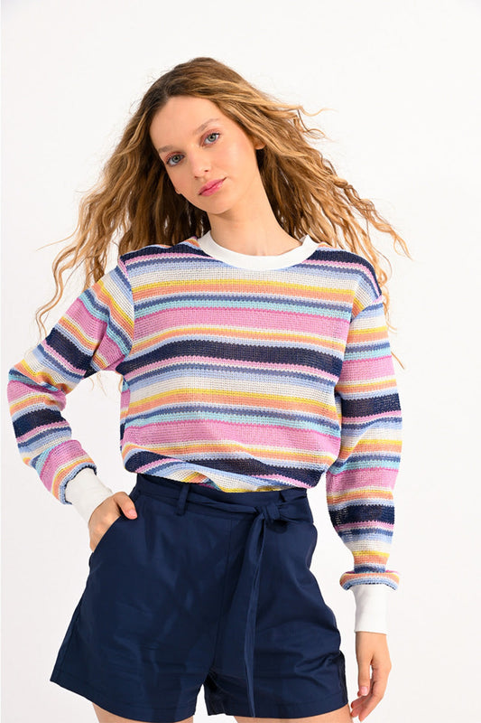 Lili Sidonio Stripy Knitted Sweater