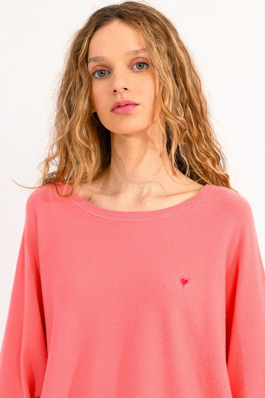 Lili Sidonio Pink Cropped Sweater