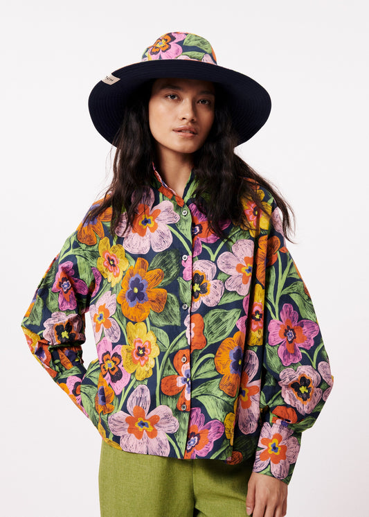 FRNCH Ariana Floral Button Up Shirt