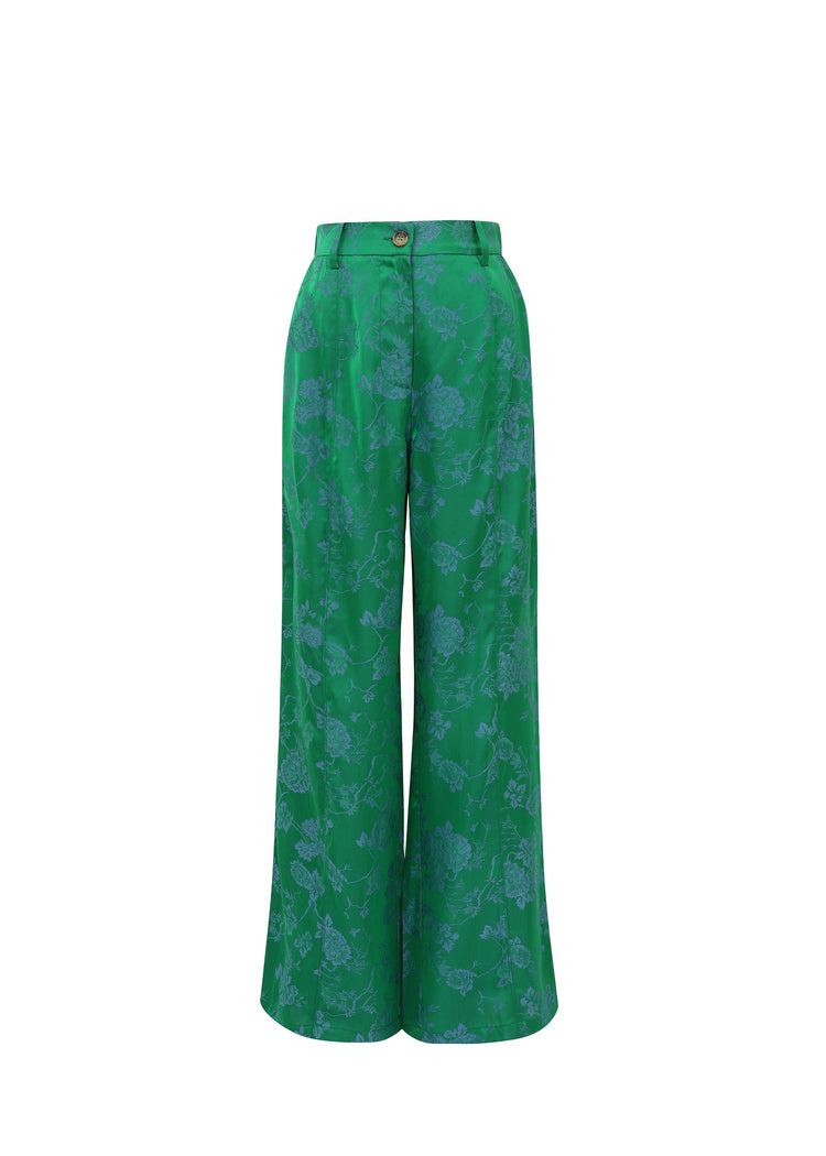 FRNCH Green Full Length Zita Pants