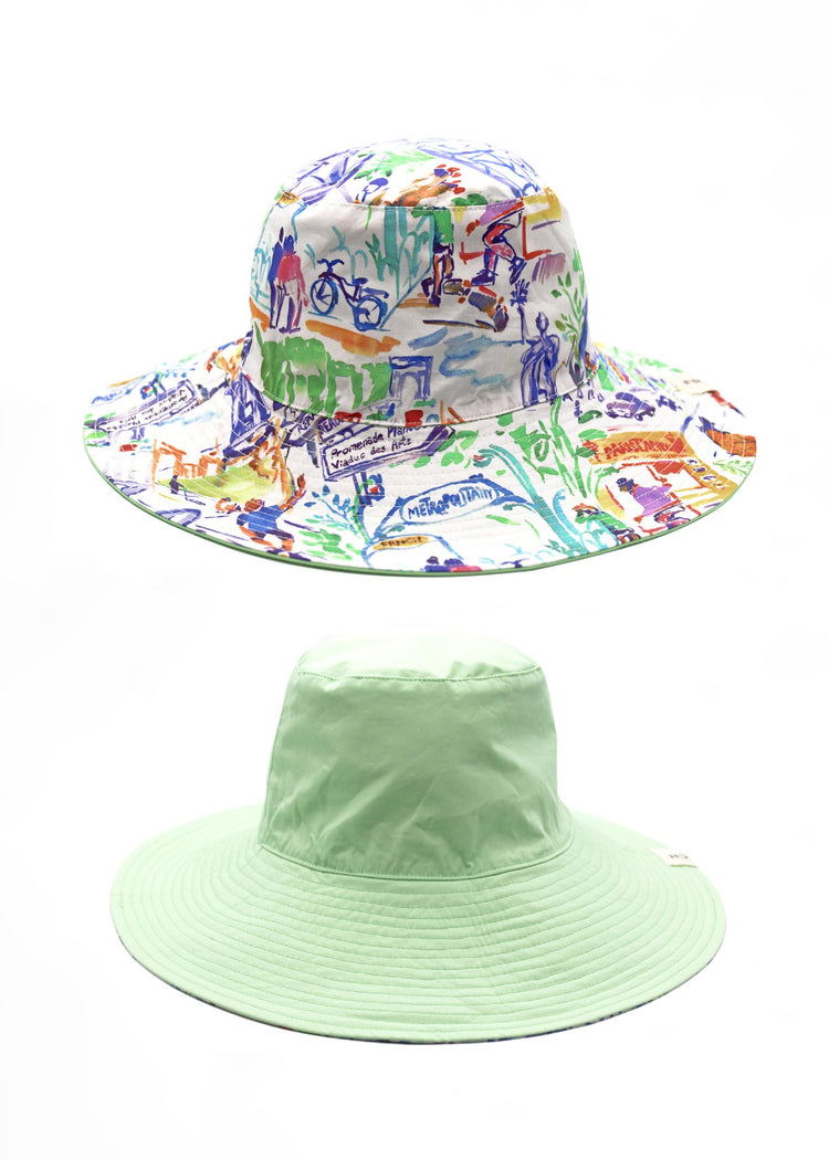 FRNCH Reversible Green Ilina Hat