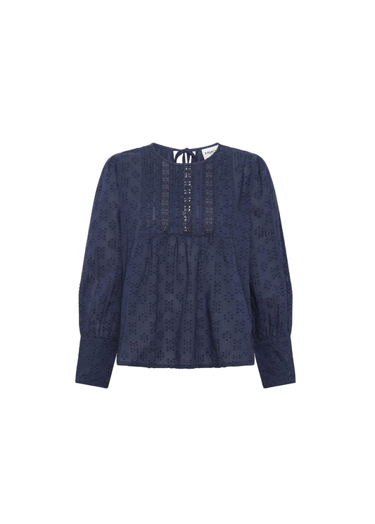 FRNCH Adeline Embroidered Blouse