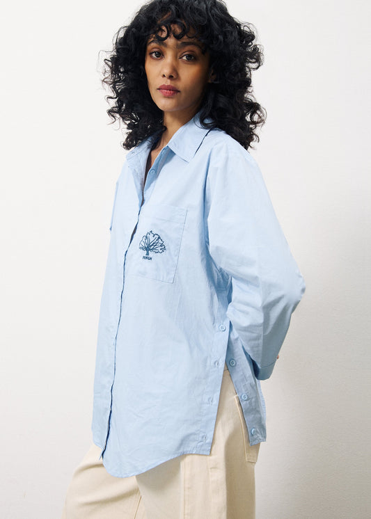 FRNCH Blue Calantha Shirt