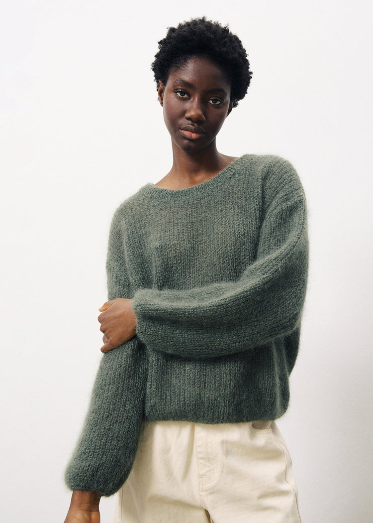 FRNCH Khaki Patsy Sweater