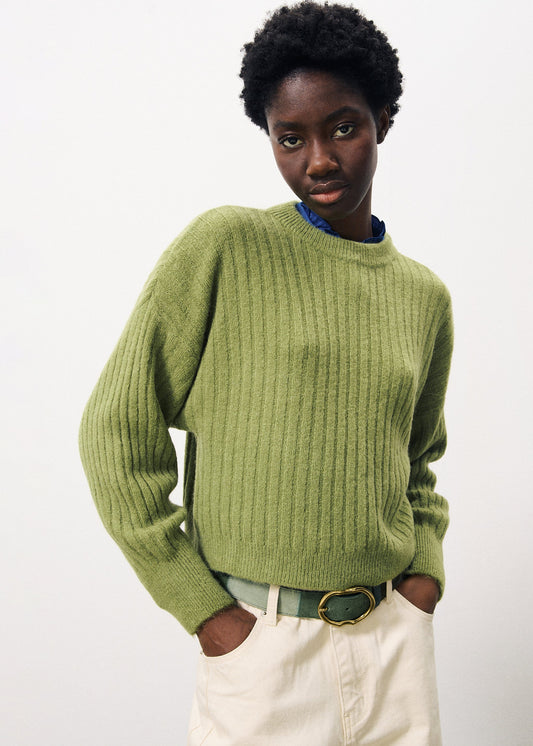 FRNCH Olive Naicha Sweater