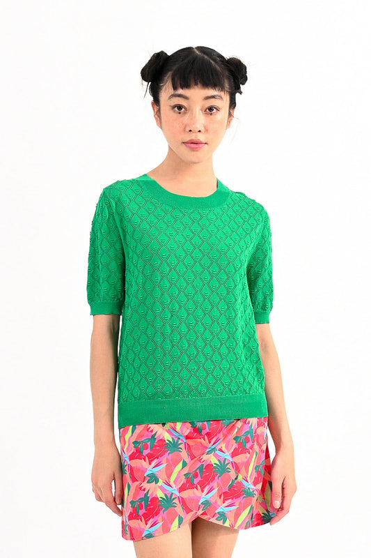 Lili Sidonio Green Knitted Sweater