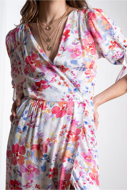 Molly Bracken Pink Floral Dress