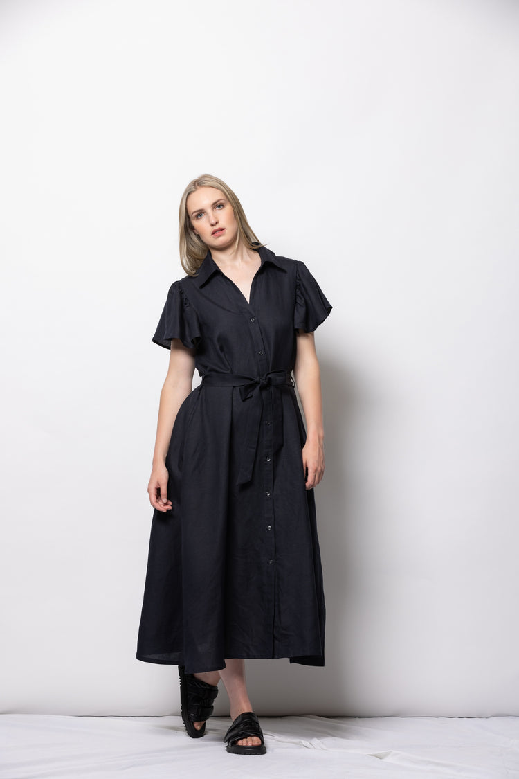 Dressed Athens Shirt Dress | Ink