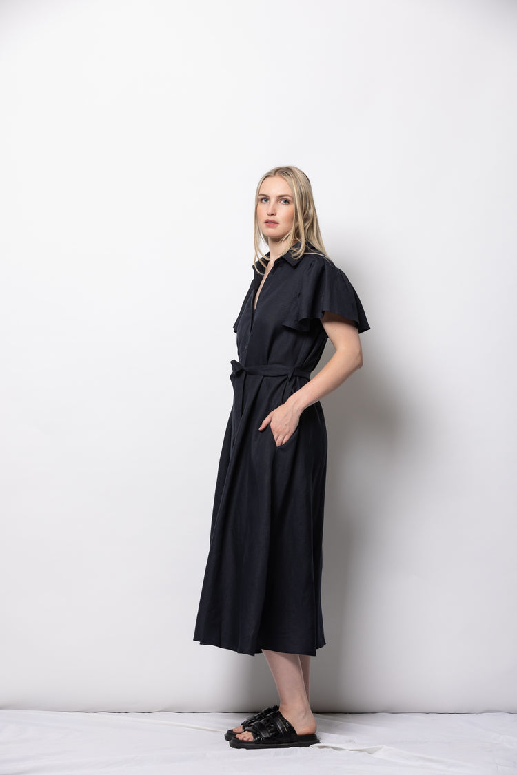 Dressed Athens Shirt Dress | Ink