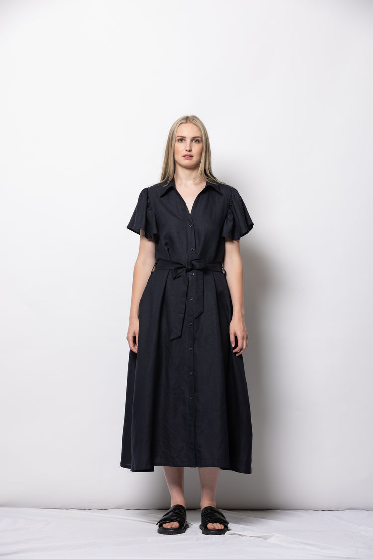 Dressed Athens Shirt Dress | Ink