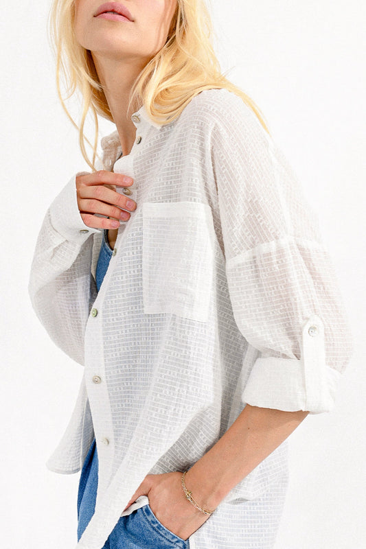 Molly Bracken White Button Up Shirt