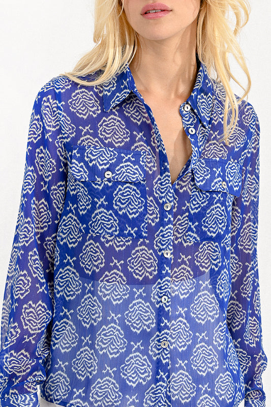 Molly Bracken Blue Print Shirt