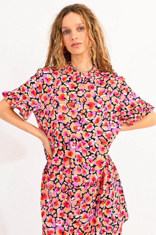 Lili Sidonio Colourful Print Mini Dress