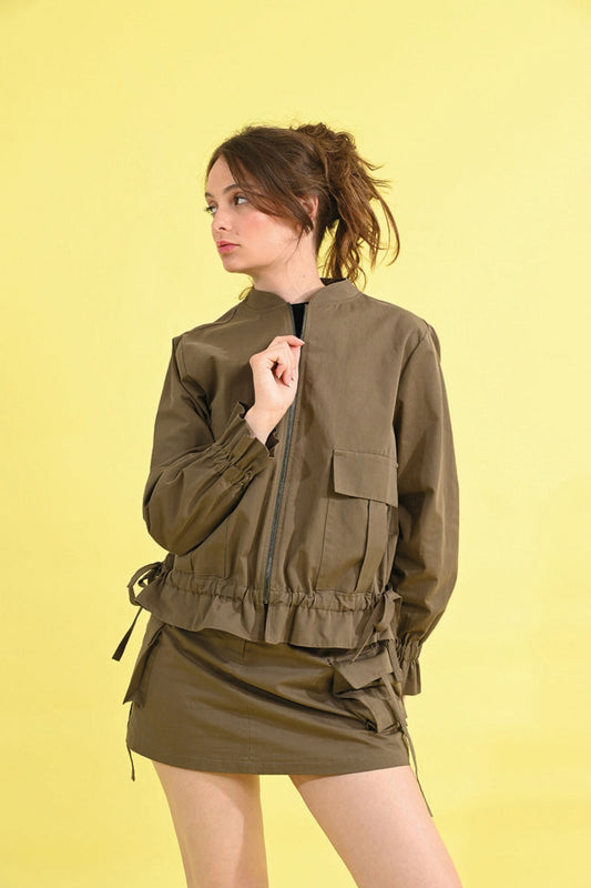 Lili Sidonio Khaki Cargo Jacket