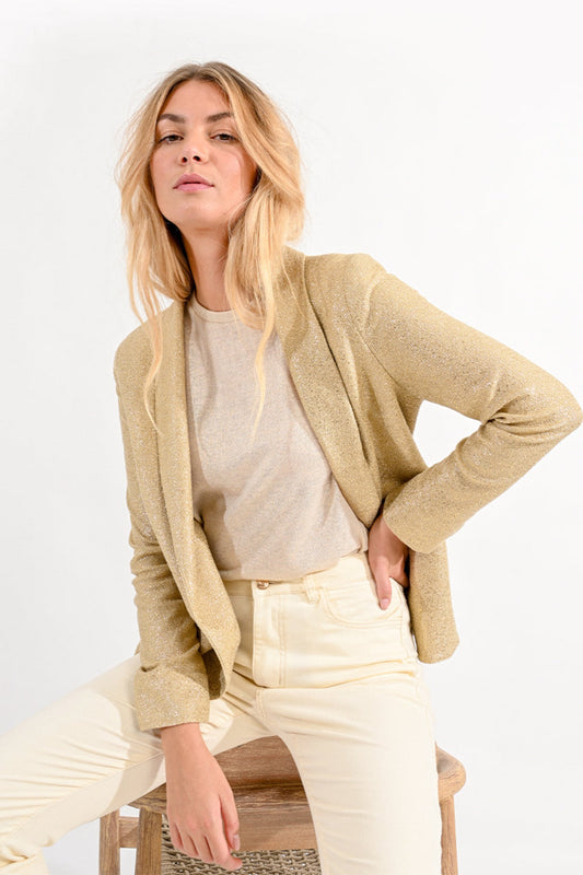 Molly Bracken Gold Structured Jacket