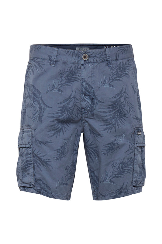 Blend Tropical Print Cargo Shorts