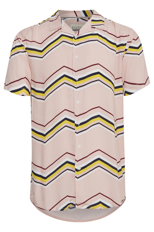 Blend Zig Zag Striped Festival Shirt