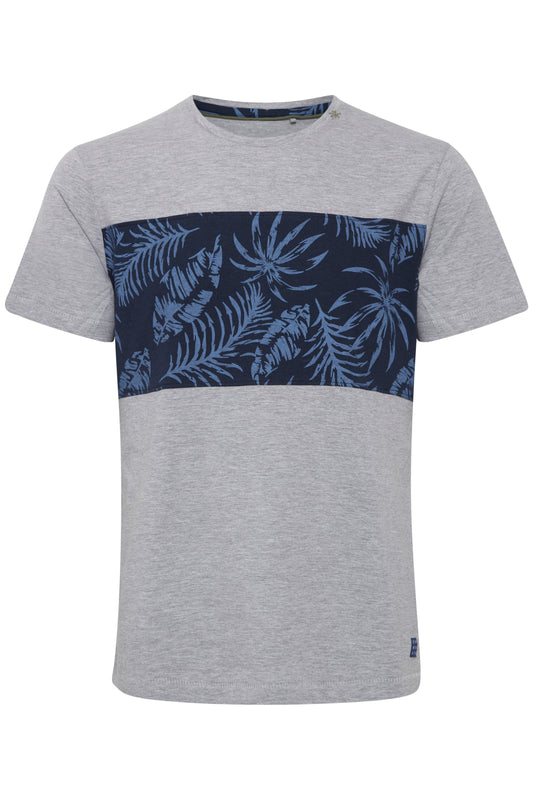 Blend Grey Printed Tropical T-Shirt